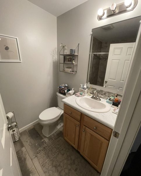 small bathroom before